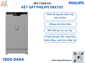Két Sắt Philips SBX702-CBX 234 Kg - Có hộp xoay đồng hồ cơ